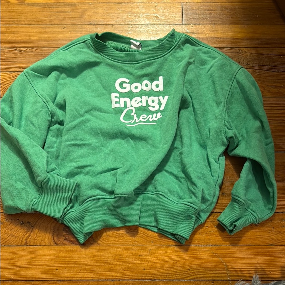 Green 'Good Energy Crew' Sweatshirt